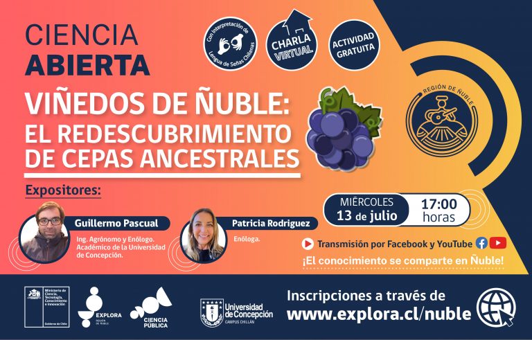 No te pierdas el segundo capítulo de Ciencia Abierta: “Viñedos de Ñuble: el redescubrimiento de cepas ancestrales”