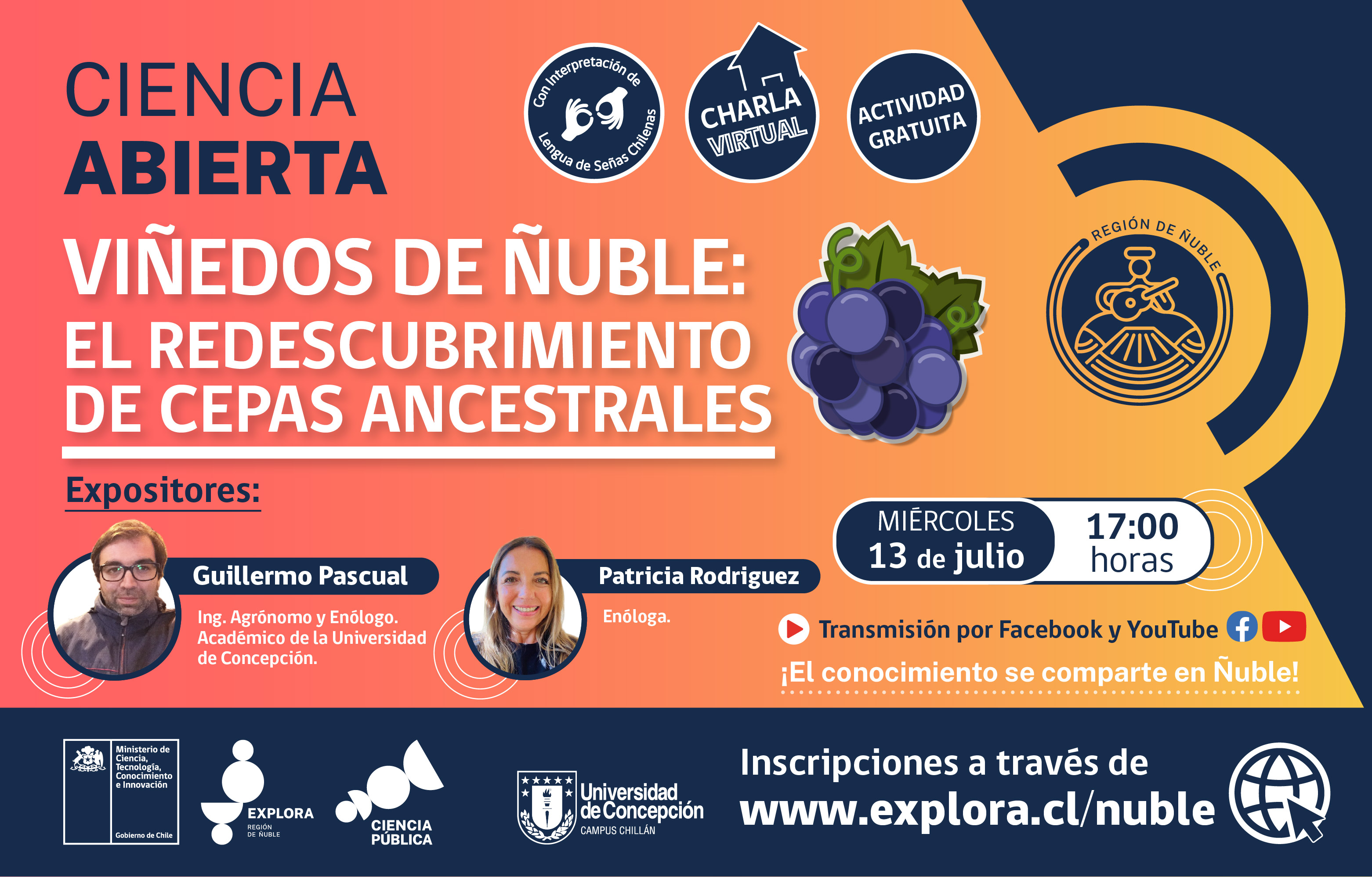 No te pierdas el segundo capítulo de Ciencia Abierta: “Viñedos de Ñuble: el redescubrimiento de cepas ancestrales”