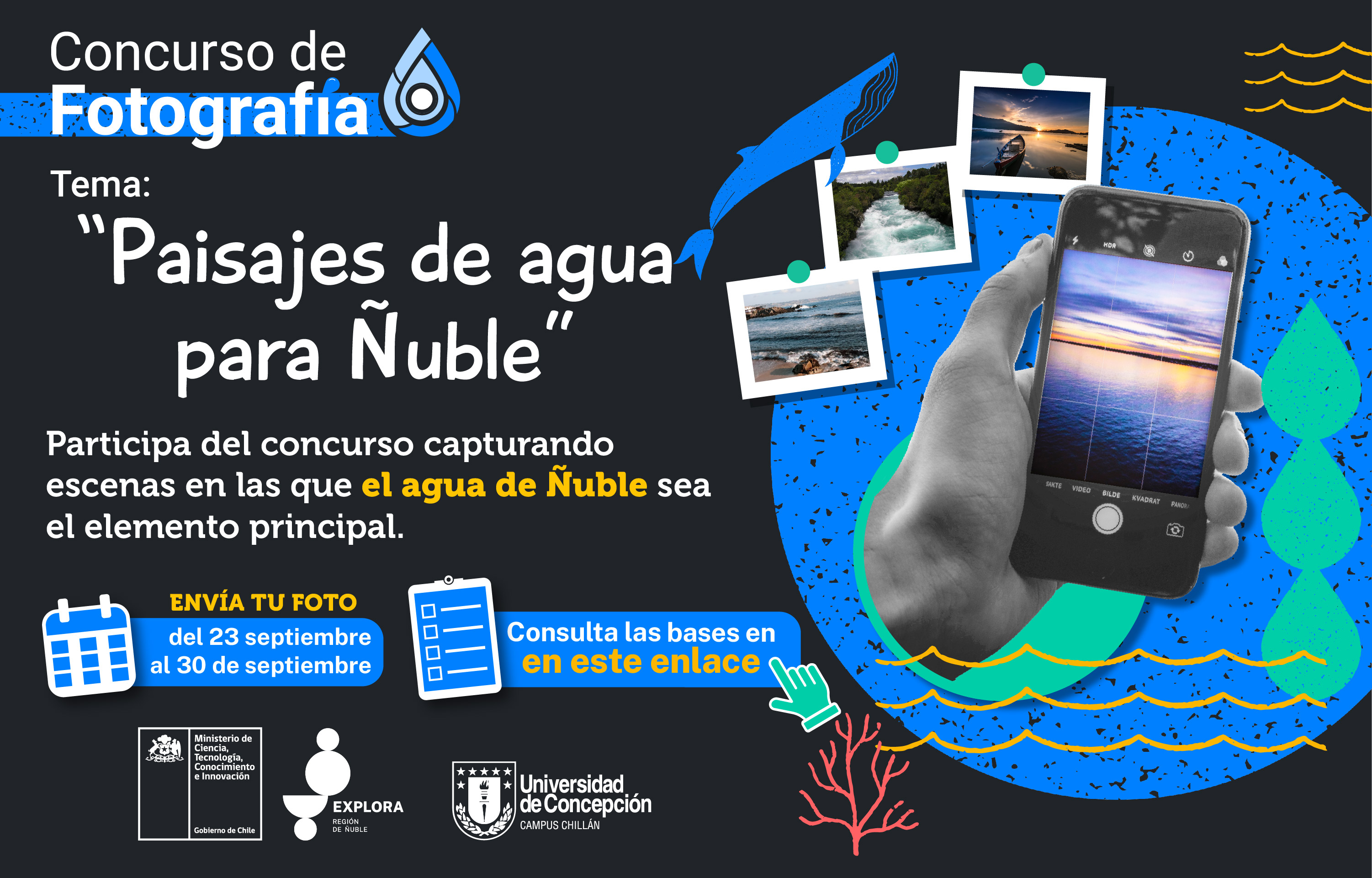 Participa en el concurso fotográfico “Paisajes de agua para Ñuble” en el Festival de las Ciencias 2022