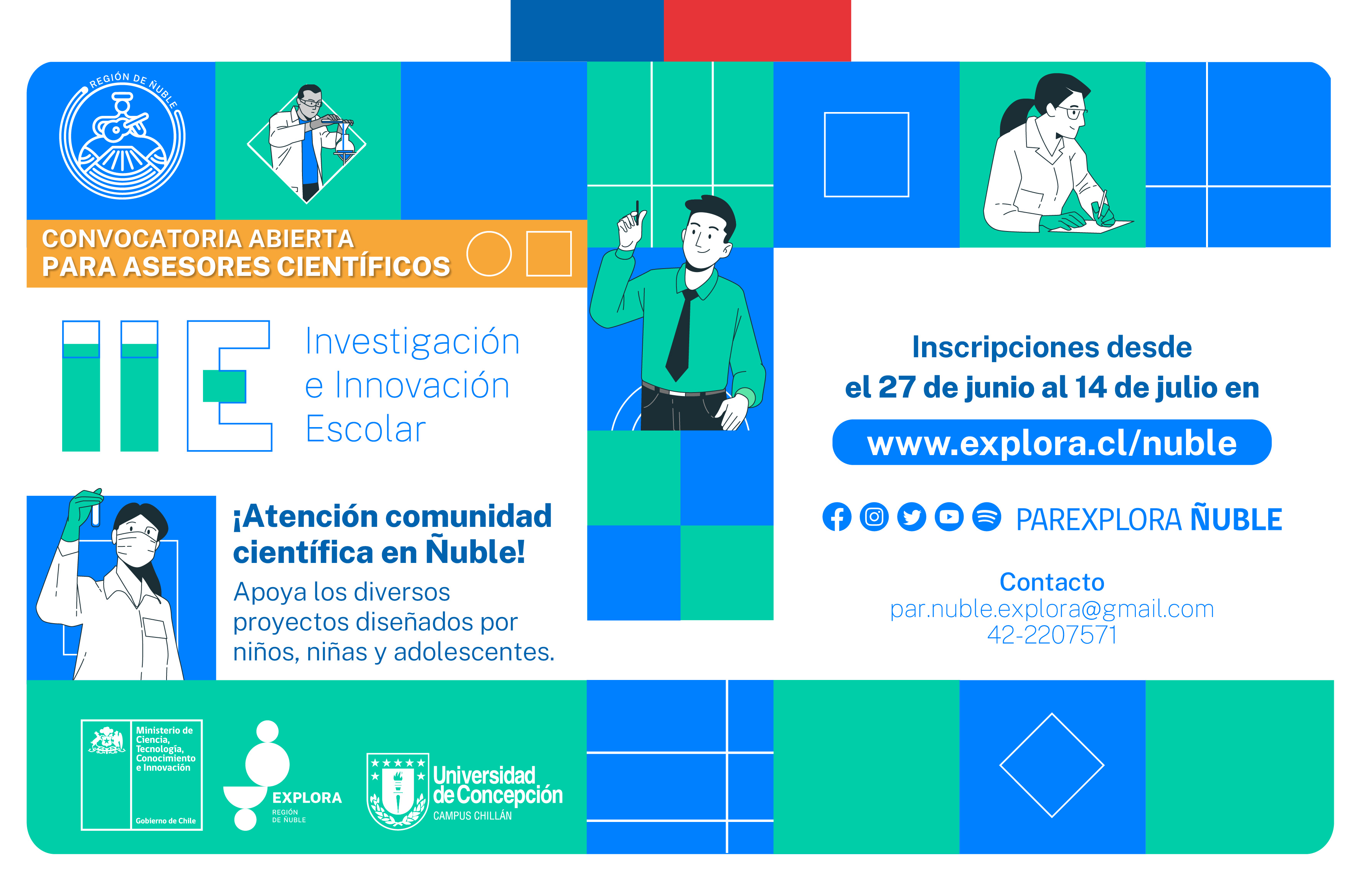 Convocatoria Red de Asesores Científicos PAR Explora Ñuble 2023