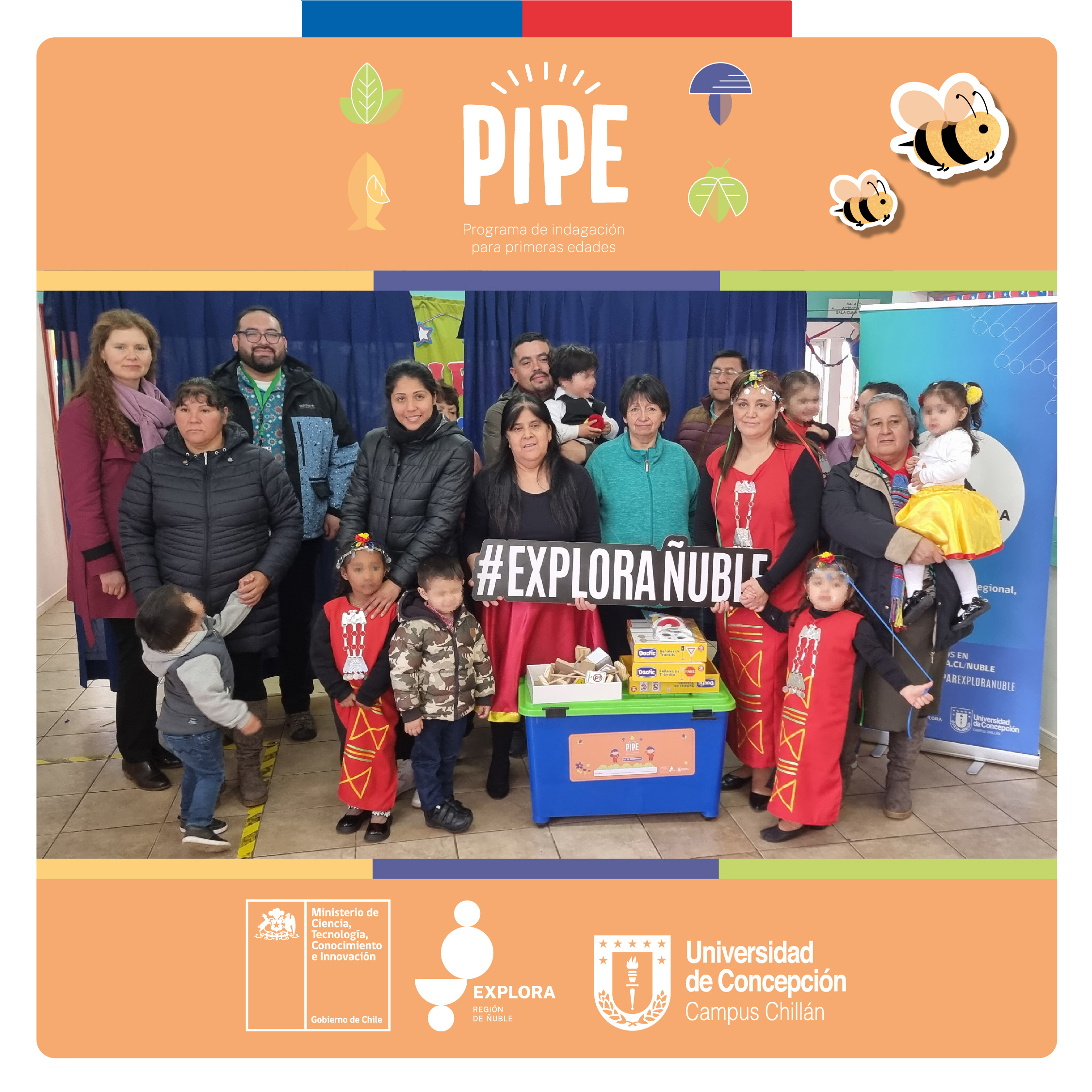 PAR Explora Ñuble visitó establecimientos entregando kits de materiales
