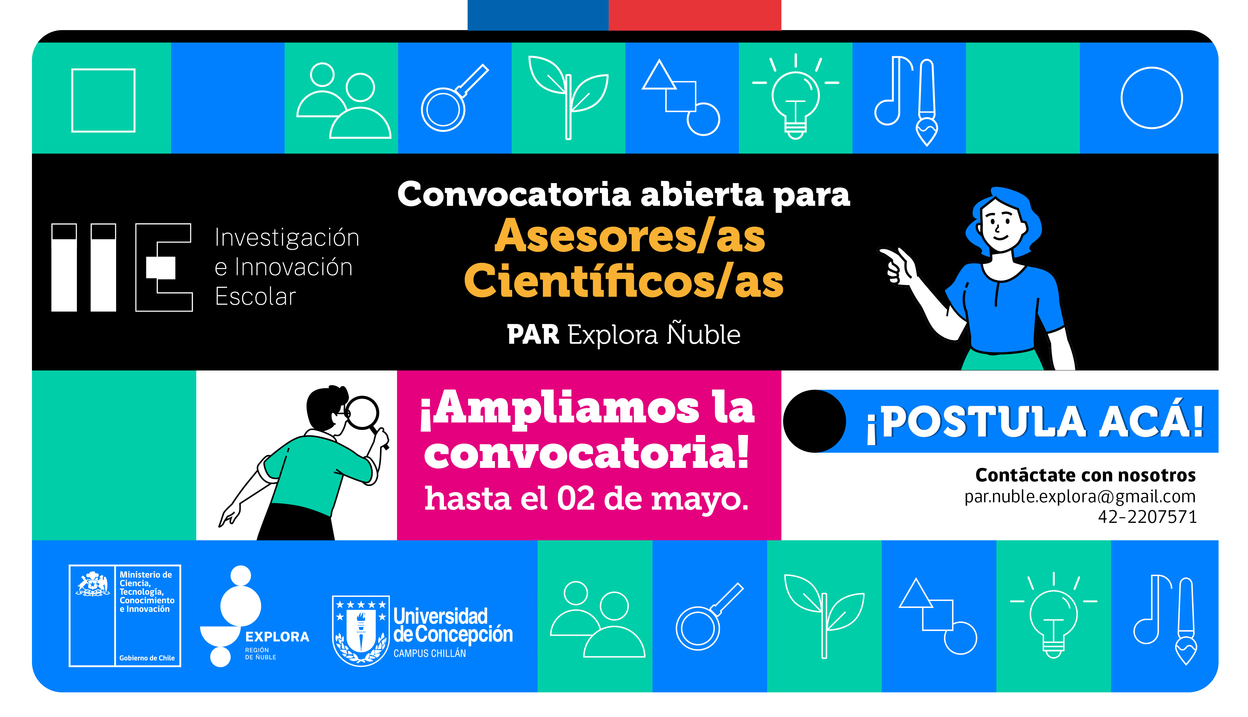 EXTENSIÓN DE PLAZO Convocatoria para Asesores Científicos