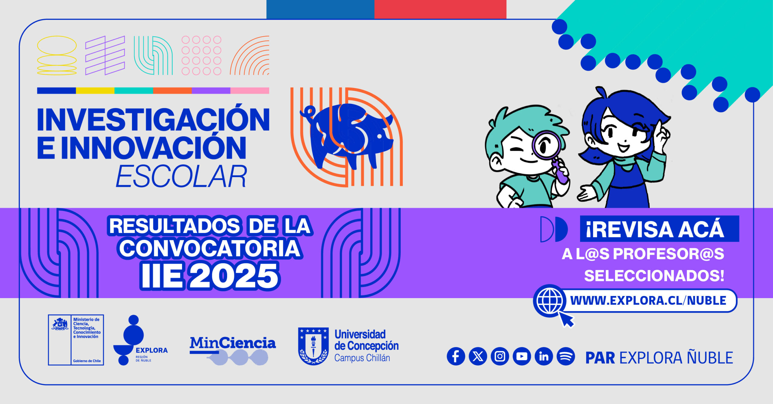 Resultados de Convocatoria de Investigación e Innovación Escolar 2025