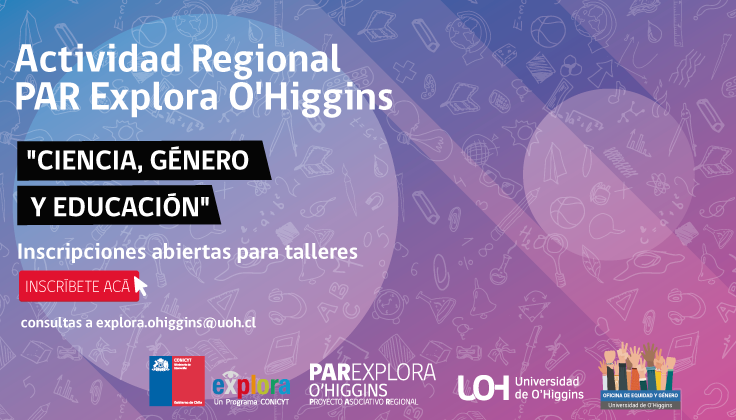 Participa de nuestras acciones en Ciencia, género y educación