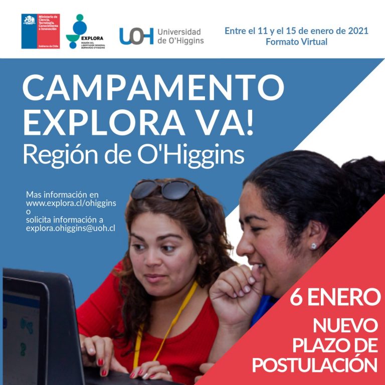 Más de 50 docentes de la Región de O’Higgins podrán participar de campamento científico virtual: Explora Va!