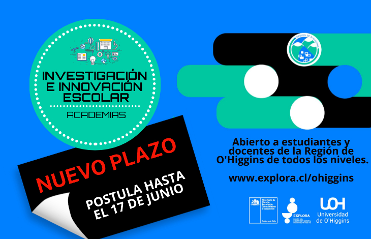 Abren postulaciones para Academias de “Investigación e Innovación Escolar” de la Región de O’Higgins