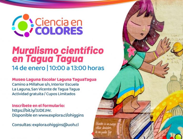 Inscríbete en el taller y opina sobre el nuevo mural científico del MELT de Tagua Tagua