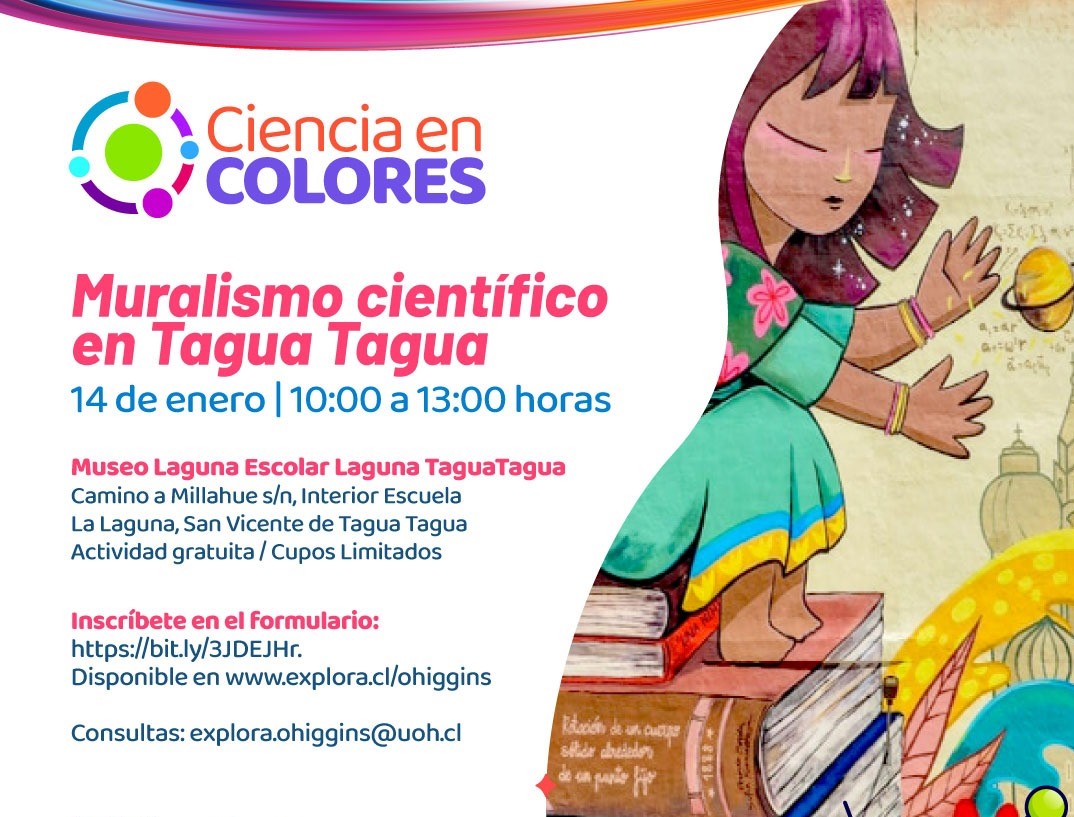 Inscríbete en el taller y opina sobre el nuevo mural científico del MELT de Tagua Tagua