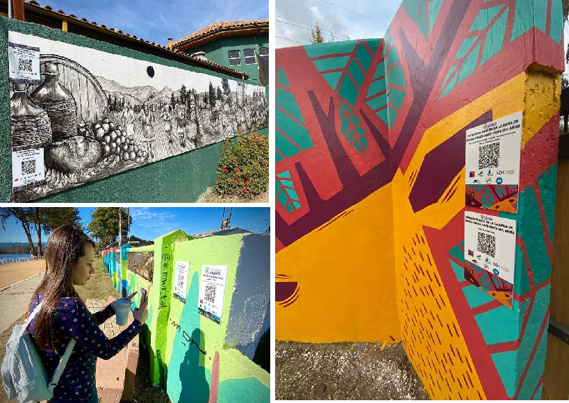 Contenido científico de murales que mezclan ciencia y arte queda a disposición de la comunidad