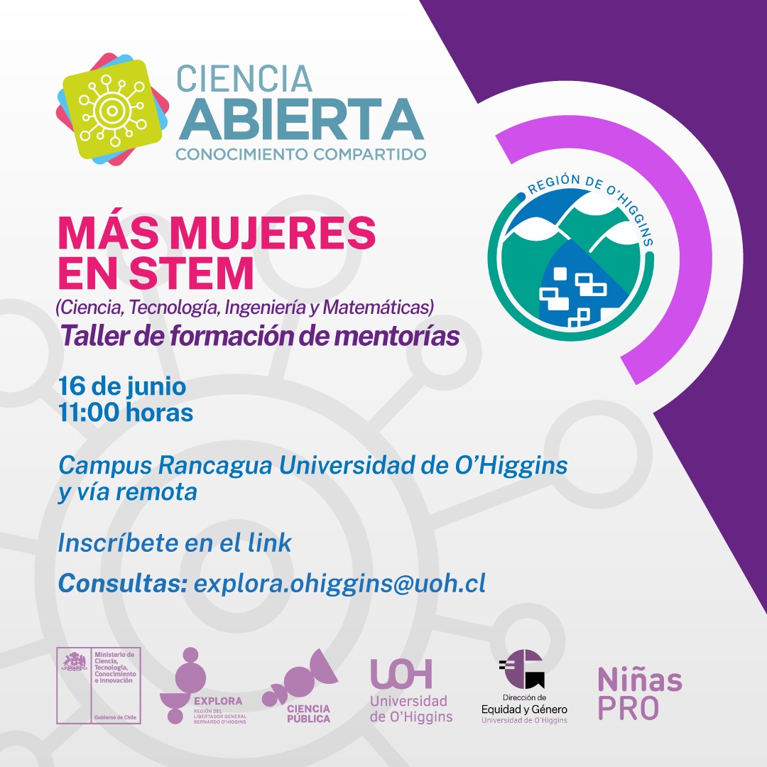 PAR Explora O´Higgins invita a ser parte de las mentorías para STEM