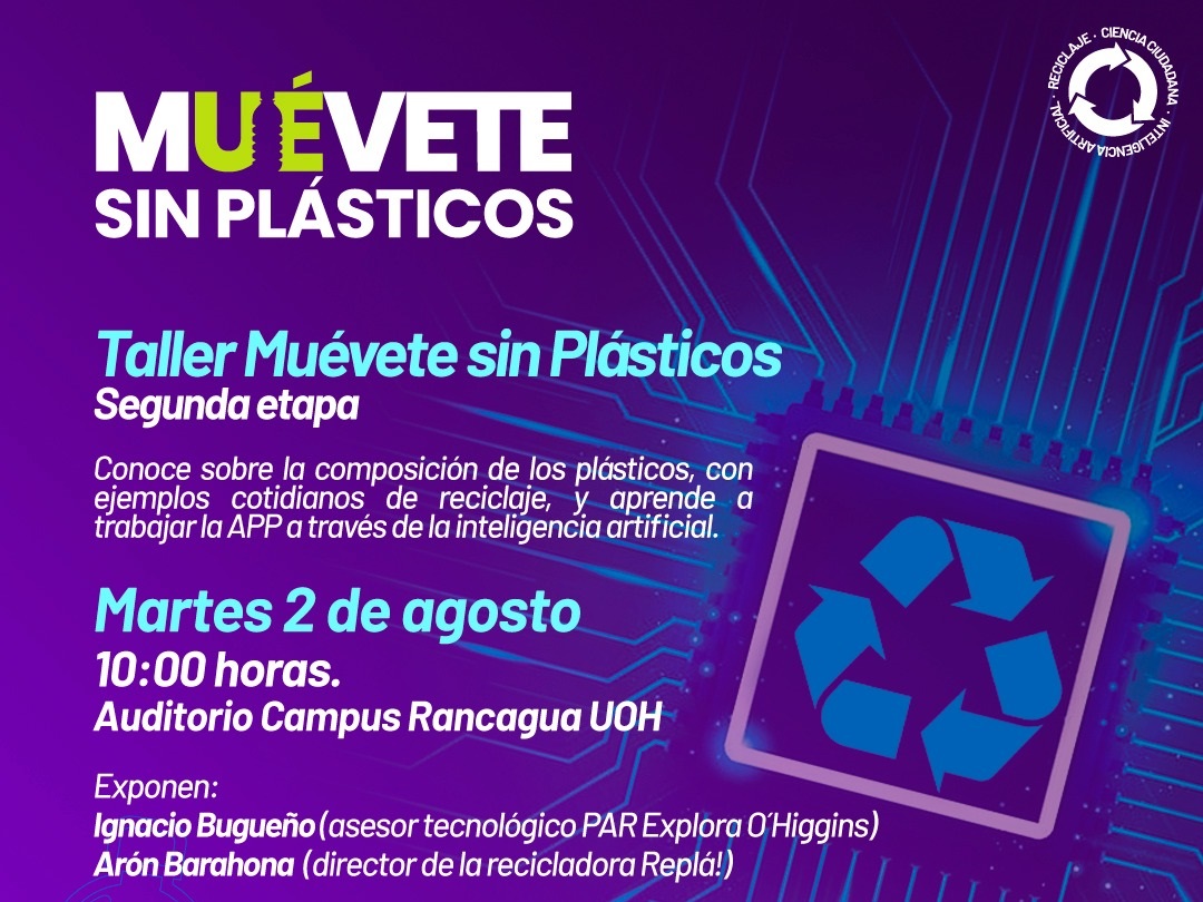 Nuevo taller de Muévete sin Plásticos unirá el reciclaje y la inteligencia artificial
