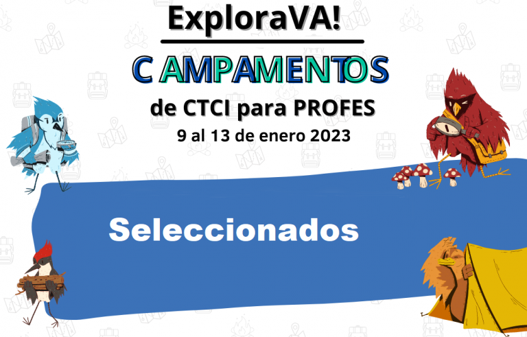 Listado de docentes seleccionados para el Campamento Explora Va!