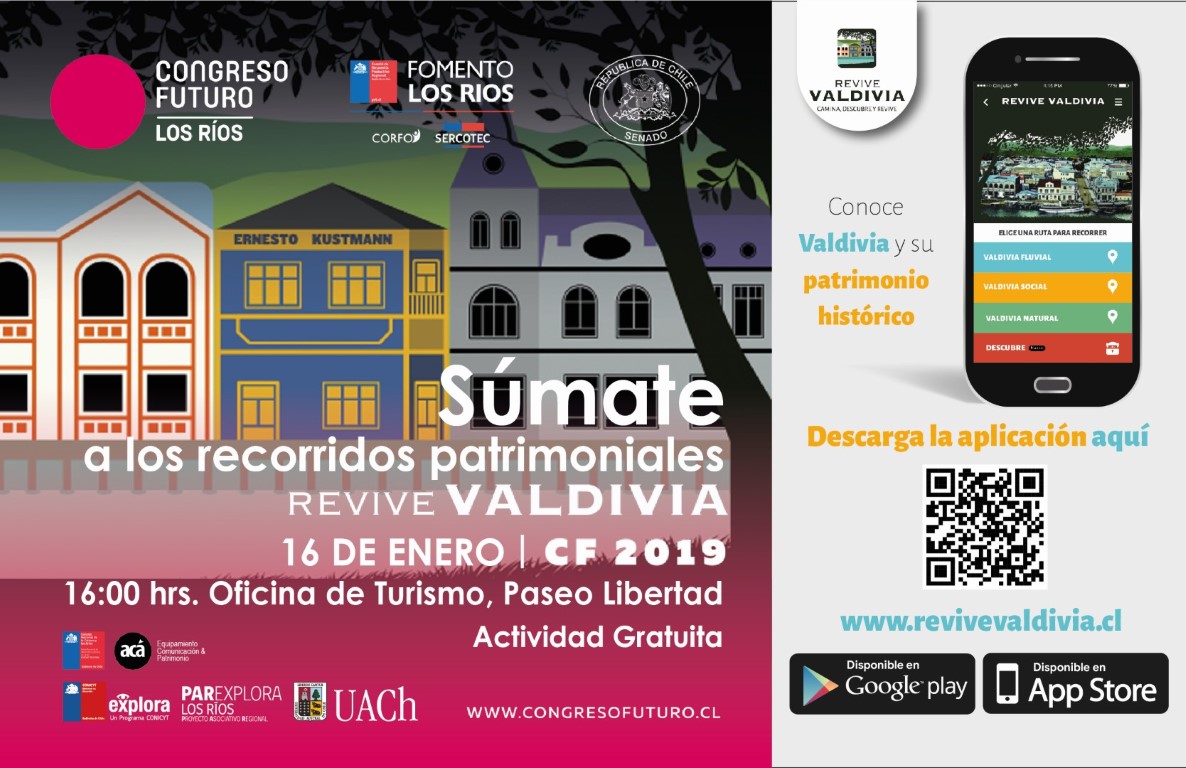 Congreso Futuro Los Ríos: Descarga la app Revive Valdivia y conoce la historia de la capital regional