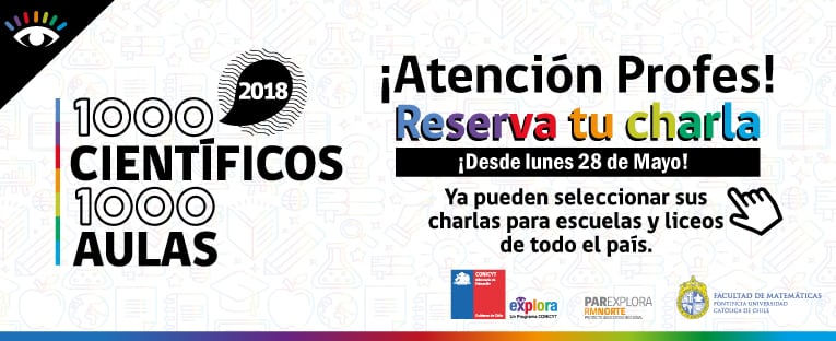 ¡Profe! Desde el 28 de mayo puedes inscribir a tu curso en 1000 Científicos 1000 Aulas