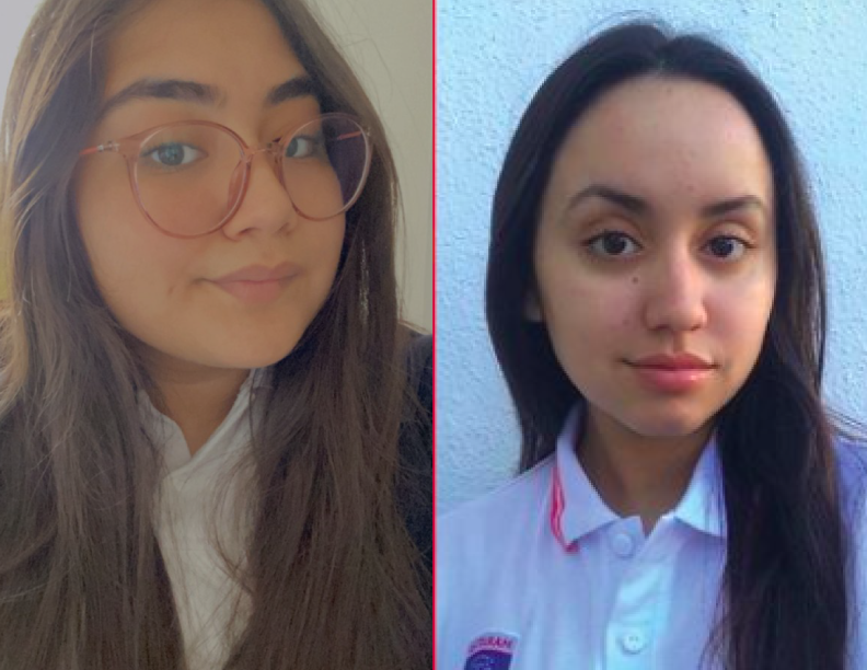 De izquierda a derecha: Sofía Vásquez y María Ignacia