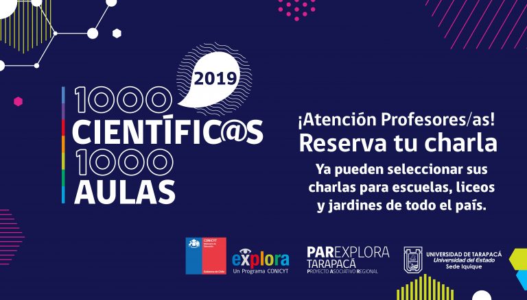 Inscripciones para Profes 1000 Científic@s 1000 Aulas de Tarapacá