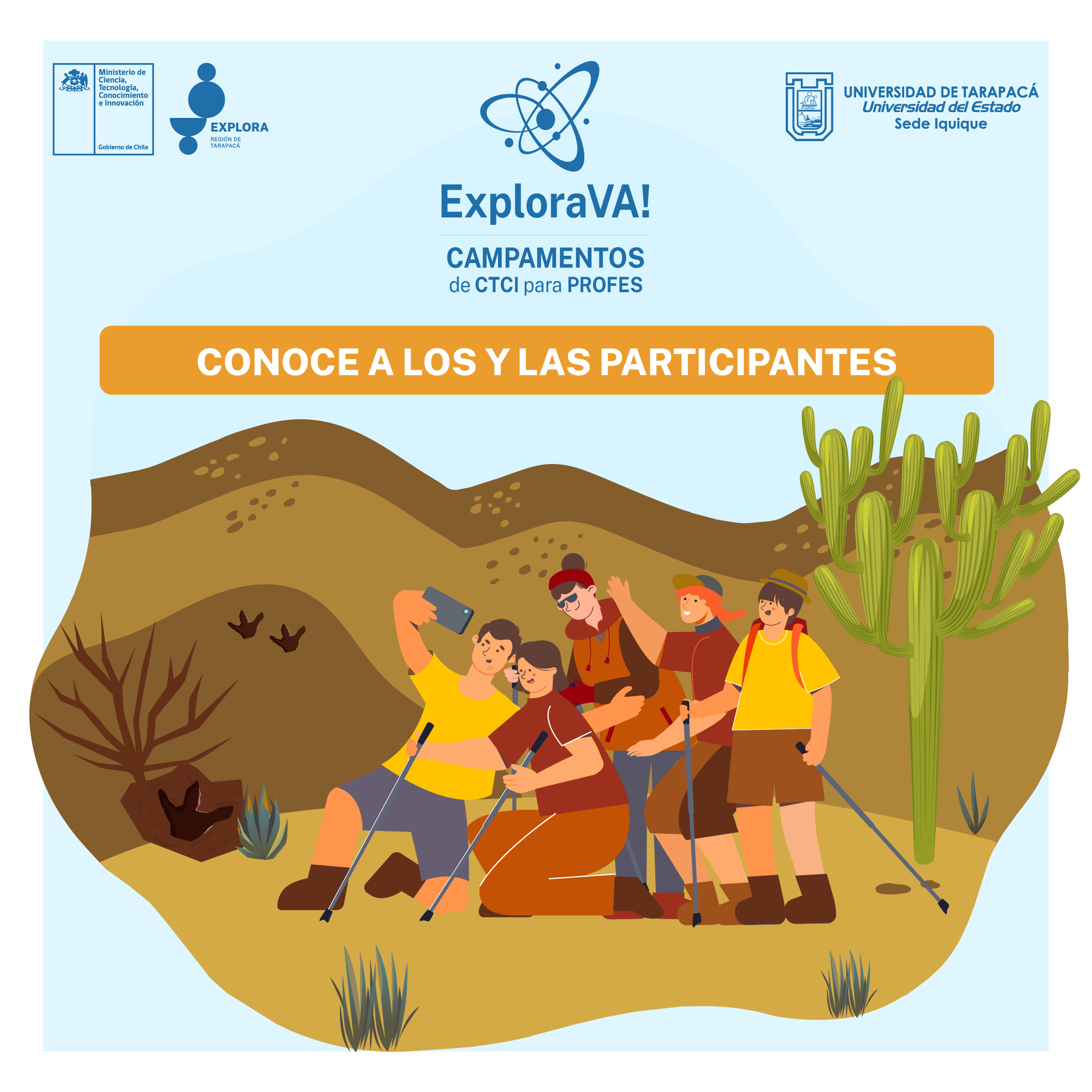 CONOCE A LAS Y LOS PARTICIPANTES DEL CAMPAMENTO PARA PROFES EXPLORA VA! 2023
