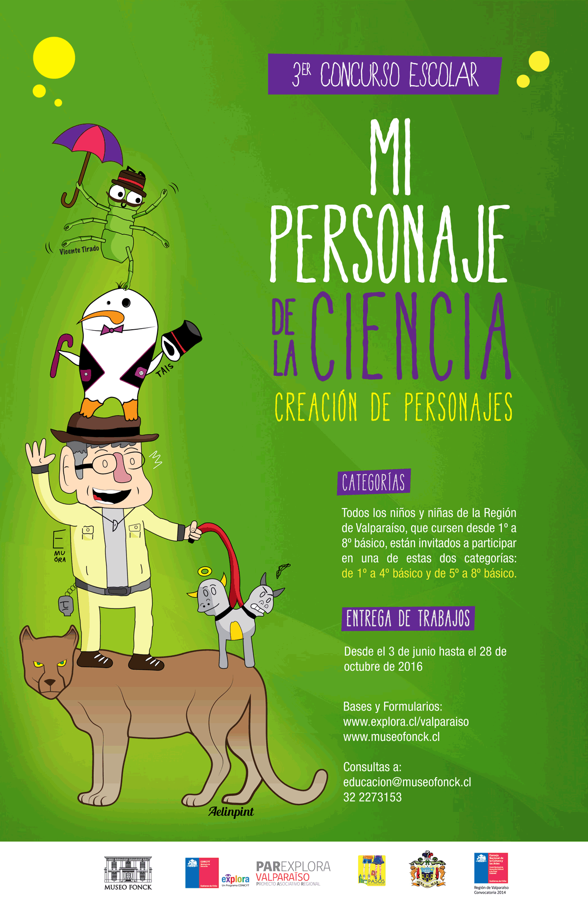 Inspírate en el Fonck para el concurso “Mi personaje de la Ciencia”