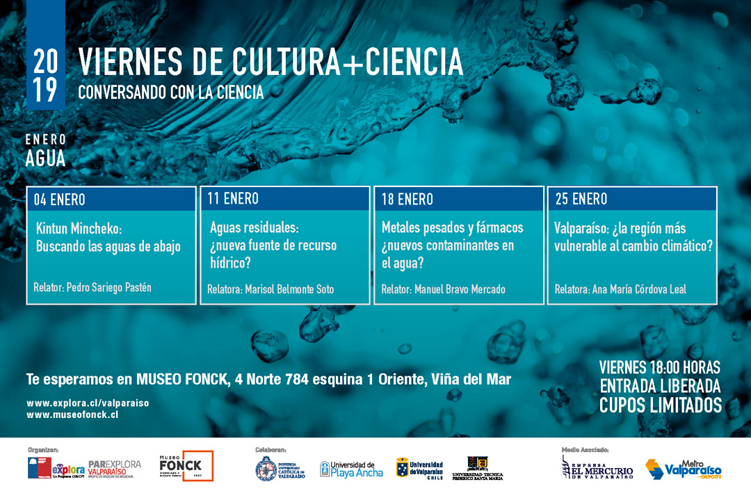 ¡Viernes de Cultura + Ciencia inicia 2019 con temas acuáticos!