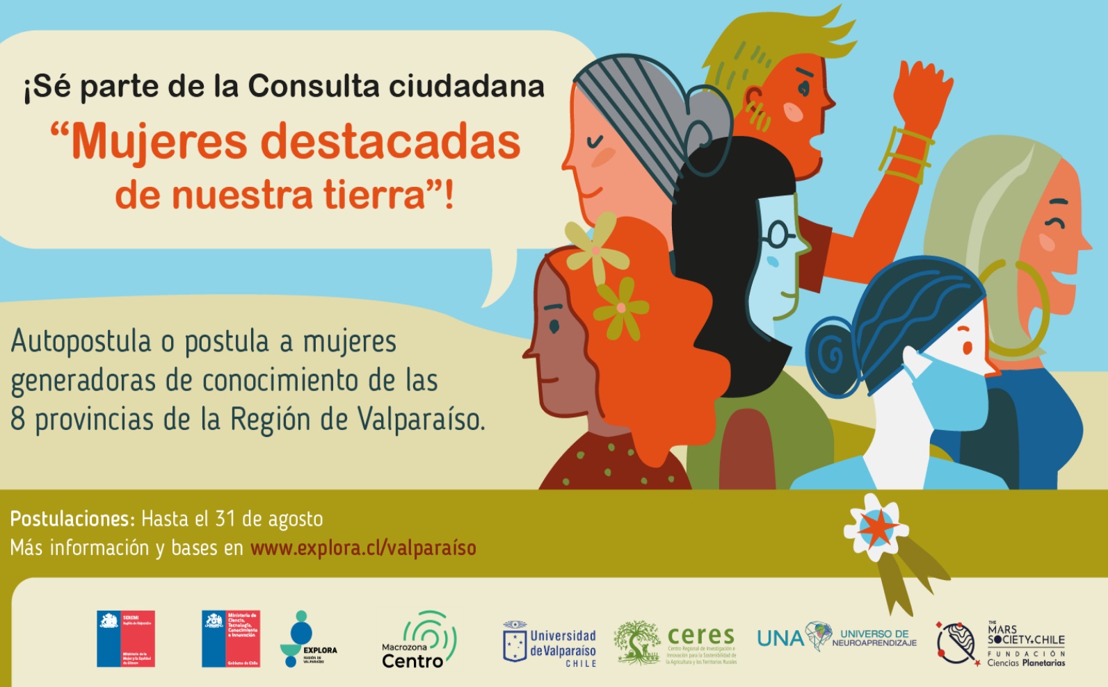 Súmate a nueva Consulta Ciudadana y destaquemos a las mujeres de la Región de Valparaíso