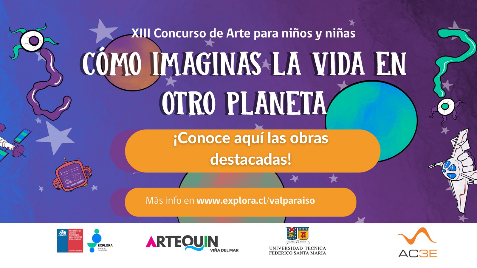 Conoce las creativas obras del Concurso ¿Cómo imaginas la vida en otro planeta?