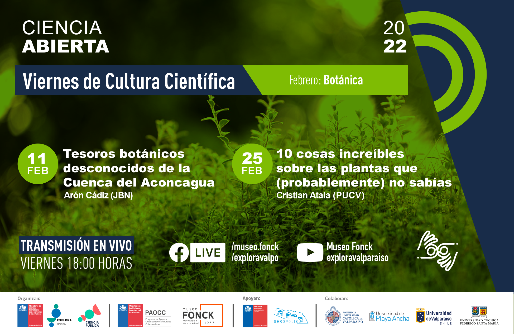 ¡Febrero Botánico en Viernes de Cultura Científica!