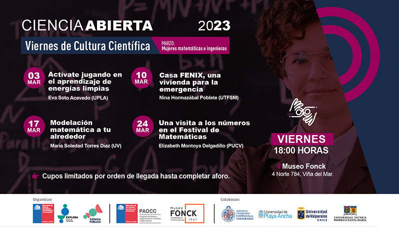 Marzo de innovadoras, investigadoras, ingenieras y matemáticas en los Viernes de Cultura Científica