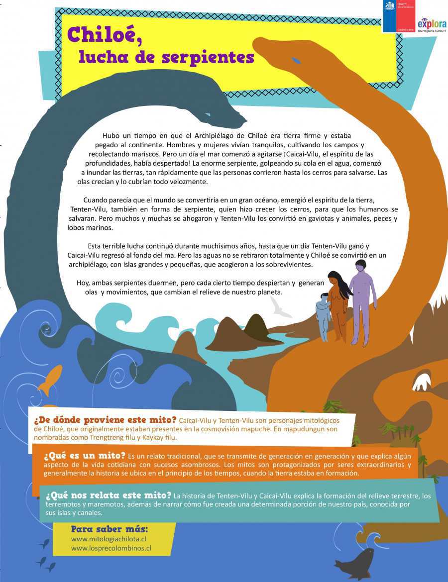 Chiloé, lucha de serpientes