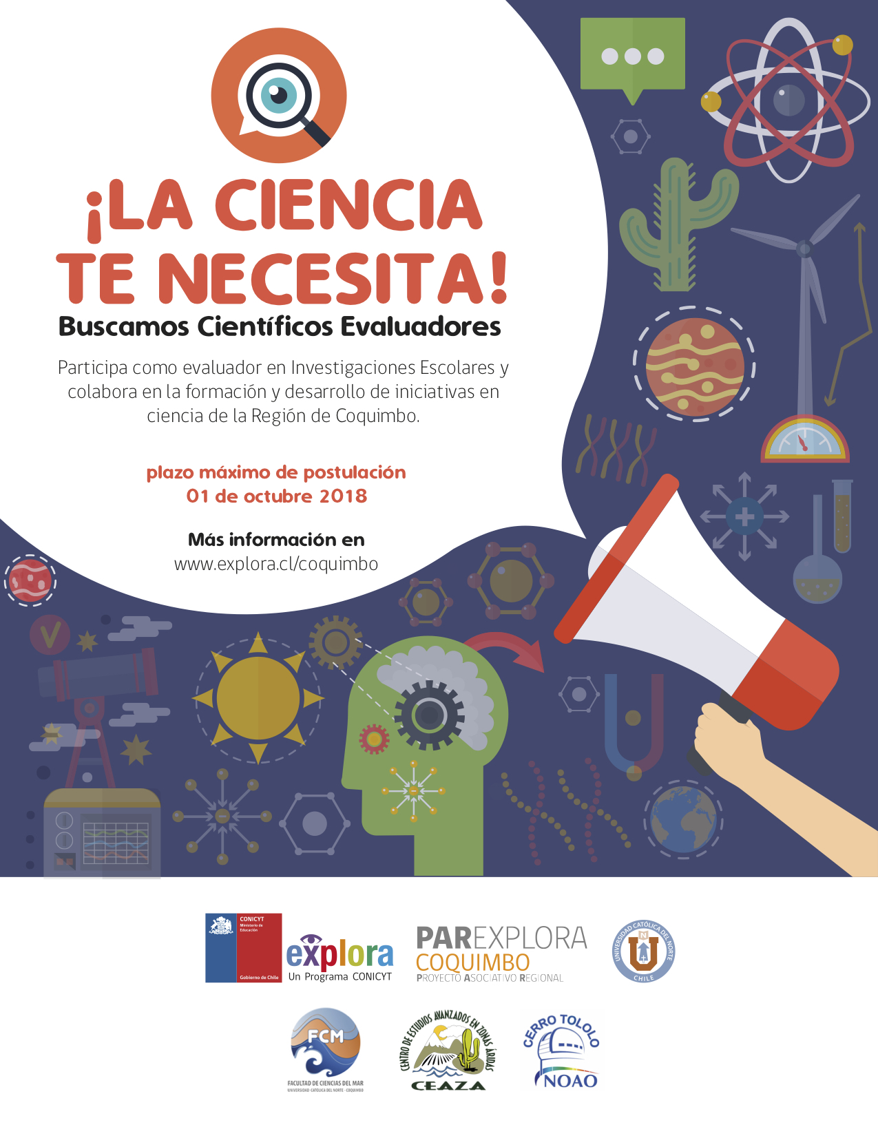 afiche busca de cientificososos evaluadores