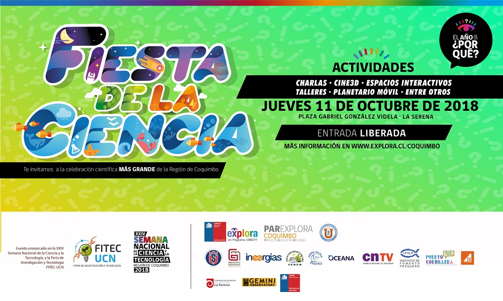 afiche fiesta de la ciencia