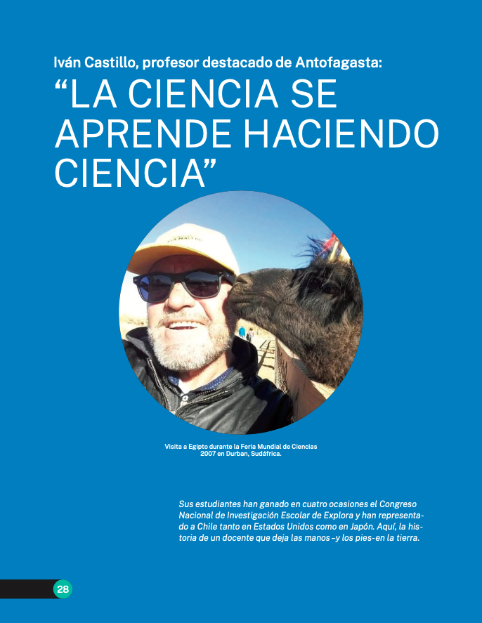 “La ciencia se aprende haciendo ciencia”, Iván Castillo #25AñosExplora